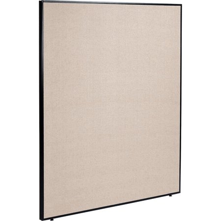 GLOBAL INDUSTRIAL Office Partition Panel, 60-1/4W x 72H, Tan 238640TN